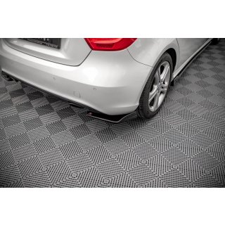 Heck Ansatz Flaps Diffusor V.1 für Mercedes-Benz A W176 schwarz matt