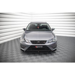 Front Ansatz V.2 für Seat Leon FR / Cupra Mk3 schwarz Hochglanz