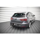 Heck Ansatz Flaps Diffusor V.1 für Seat Leon FR Sportstourer Mk3 schwarz Hochglanz