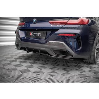 Mittlerer Diffusor Heck Ansatz DTM Look für BMW 8 Gran Coupe M-Paket G16 schwarz Hochglanz