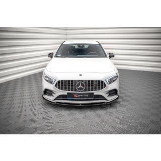 Front Ansatz V.5 für Mercedes A35 AMG / AMG-Line W177  schwarz matt