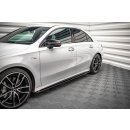 Seitenschweller Ansatz für V.2 für  Mercedes A35 AMG / AMG-Line W177  schwarz matt