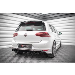 Heck Ansatz Flaps Diffusor V.4 für Volkswagen Golf R Mk7 Carbon Look