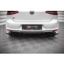 Heck Ansatz Flaps Diffusor V.4 für Volkswagen Golf R Mk7 Carbon Look