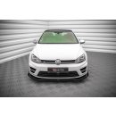 Street Pro Front Ansatz für +Flaps für V.1 + Flaps Volkswagen Golf R Mk7 schwarz Hochglanz