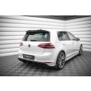 Street Pro Heck Ansatz Flaps Diffusor +Flaps für Volkswagen Golf R Mk7 schwarz Hochglanz