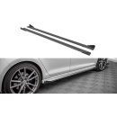 Street Pro Seitenschweller Ansatz für + Flaps Volkswagen Golf R Mk7 schwarz Hochglanz