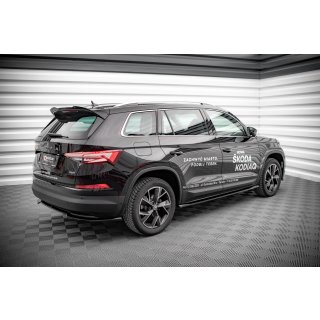 Seitenschweller Ansatz für Skoda Kodiaq Mk1 Facelift schwarz matt