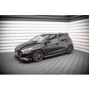 Street Pro Seitenschweller Ansatz für + Flaps Hyundai I20 N Mk3 schwarz Hochglanz