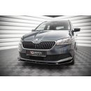 Front Ansatz für Skoda Fabia Mk3 Facelift schwarz matt