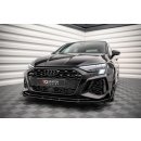 Street Pro Front Ansatz für +Flaps für V.1 + Flaps Audi RS3 8Y schwarz Hochglanz