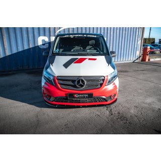 Front Ansatz V.2 für Mercedes-Benz Vito W447 Facelift schwarz Hochglanz