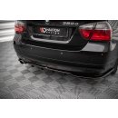 Mittlerer Diffusor Heck Ansatz DTM Look für BMW 3er Limousine E90 schwarz matt