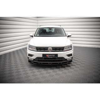 Front Ansatz für Volkswagen Tiguan Mk2 schwarz matt