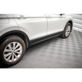 Seitenschweller Ansatz für Volkswagen Tiguan Mk2 Carbon Look