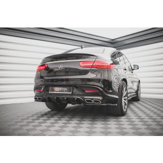 Diffusor Heck Ansatz für Mercedes-Benz GLE Coupe 63 AMG C292 Carbon Look