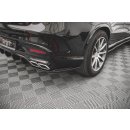 Heck Ansatz Flaps Diffusor V.1 für Mercedes-Benz GLE Coupe 63 AMG C292 schwarz matt