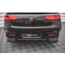 Heck Ansatz Flaps Diffusor V.2 für Mercedes-Benz GLE Coupe 63 AMG C292 schwarz Hochglanz