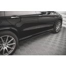 Seitenschweller Ansatz für Mercedes-Benz GLE Coupe 63 AMG C292 schwarz Hochglanz