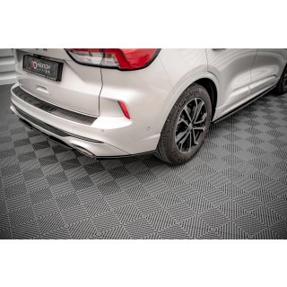 Heck Ansatz Flaps Diffusor für Ford Kuga ST-Line Mk3 Carbon Look