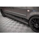 Seitenschweller Ansatz für Volkswagen Caddy Long Mk3 Facelift Carbon Look