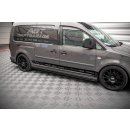 Seitenschweller Ansatz für Volkswagen Caddy Long Mk3 Facelift Carbon Look