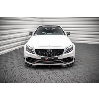 Front Ansatz V.1 für Mercedes-AMG C63 Coupe C205 Facelift schwarz Hochglanz