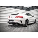 Mittlerer Diffusor Heck Ansatz DTM Look für Mercedes-AMG C 63 AMG Coupe C205 Facelift schwarz matt