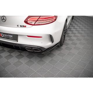 Heck Ansatz Flaps Diffusor für Mercedes-AMG C 63 AMG Coupe C205 Facelift Carbon Look