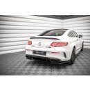 Heck Ansatz Flaps Diffusor für Mercedes-AMG C 63 AMG Coupe C205 Facelift Carbon Look