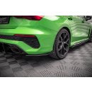 Street Pro Heck Ansatz Flaps Diffusor +Flaps für Audi RS3 Limousine 8Y schwarz Hochglanz