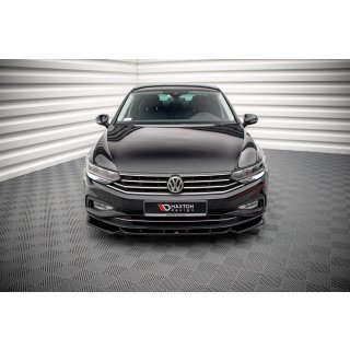 Front Ansatz V.1 für Volkswagen Passat B8 Facelift schwarz Hochglanz