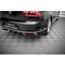 Heck Ansatz Flaps Diffusor für Volkswagen Passat B8 Facelift schwarz matt