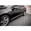 Seitenschweller Ansatz für Volkswagen Passat B8 Facelift schwarz matt