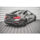 Diffusor Heck Ansatz für BMW M4 F82 schwarz matt