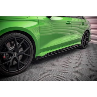 Side Flaps Audi RS3 Limousine 8Y schwarz Hochglanz