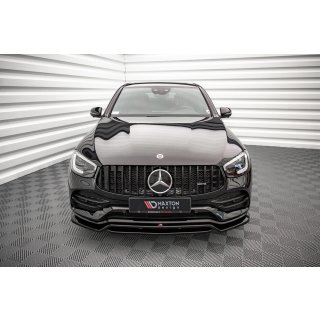 Front Ansatz für Mercedes-Benz GLC Coupe AMG-Line C253 Facelift schwarz matt