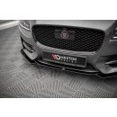 Front Ansatz V.1 für Jaguar XF R-Sport Mk2 schwarz Hochglanz