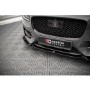 Front Ansatz V.2 für Jaguar XF R-Sport Mk2 schwarz Hochglanz