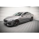 Seitenschweller Ansatz für Jaguar XF R-Sport Mk2 schwarz matt