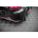 Heck Ansatz Flaps Diffusor für Nissan 370Z Nismo Facelift schwarz Hochglanz