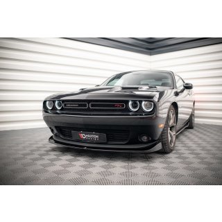 Front Ansatz für Dodge Challenger RT Mk3 Facelift schwarz Hochglanz