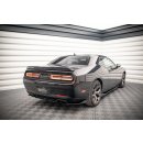 Heck Ansatz Flaps Diffusor für Dodge Challenger RT Mk3 Facelift schwarz Hochglanz