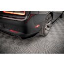 Heck Ansatz Flaps Diffusor für Dodge Challenger RT Mk3 Facelift schwarz Hochglanz