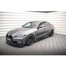 Seitenschweller Ansatz für V.1 für BMW M3 G80 schwarz Hochglanz