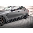 Seitenschweller Ansatz für V.2 für BMW M3 G80 schwarz Hochglanz