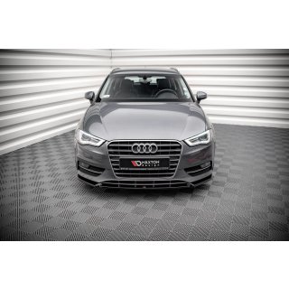 Front Ansatz für Audi A3 Sportback 8V schwarz Hochglanz