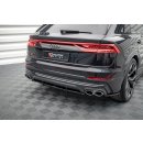 Mittlerer Diffusor Heck Ansatz DTM Look für Audi SQ8 Mk1 schwarz Hochglanz