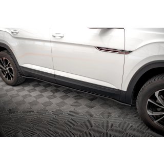 Seitenschweller Ansatz für Volkswagen Atlas Cross Sport Carbon Look