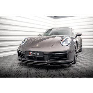 Front Ansatz für Porsche 911 Carrera 4S 992 schwarz matt